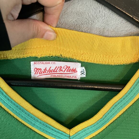 Mitchell & Ness Money Miller Oakland A's Cooperstown Collection Jersey Sz XL - Picture 4 of 6